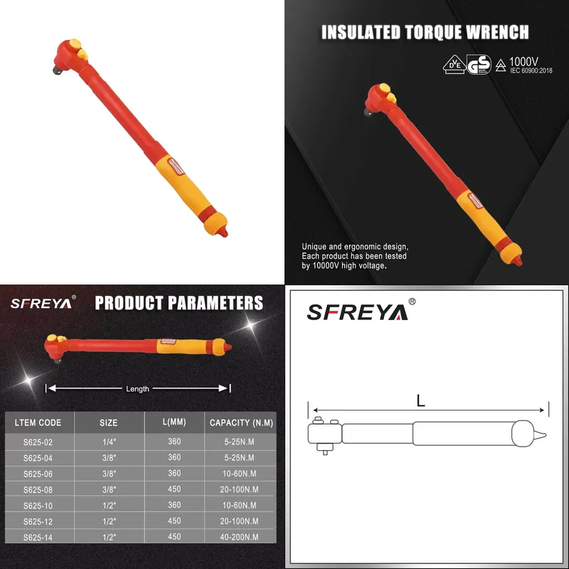 Torque Wrench - 2026년 SFREYA S625 절연 토크 렌치,