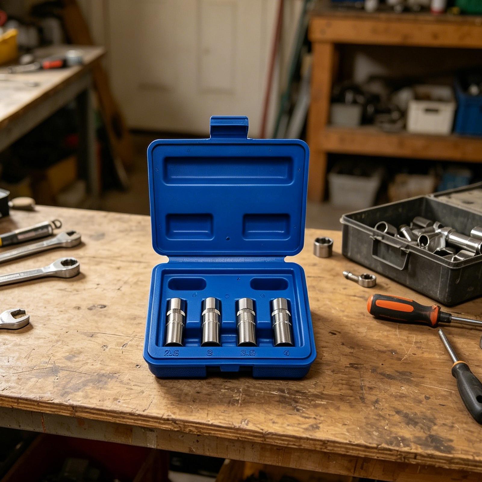 추출기 세트 4개 1/4인치 범용 멀티 스플라인 풀러  - Socket Set 리뷰 및 가격