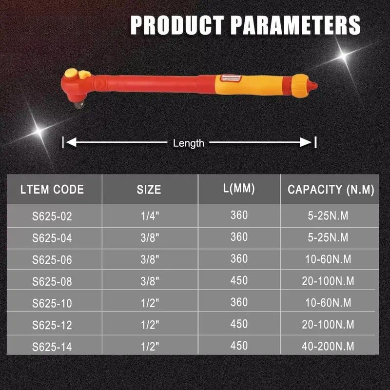 2026년 SFREYA S625 절연 토크 렌치, 고전 - Torque Wrench 리뷰 및 가격